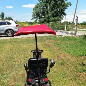 Steel Frame Roof for Mobility Scooter Red 26 1/2 x 26 1/2