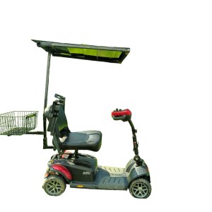 Steel Frame and Roof for Mobility Scooter with Basket