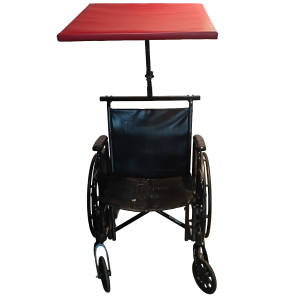 Wheel Chair Roof with STEEL FRAME & Red Roof